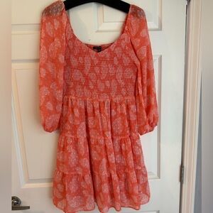 Charming Coral Kids Dress